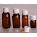 Amber Glass Bottle for Syrup DIN PP 28mm